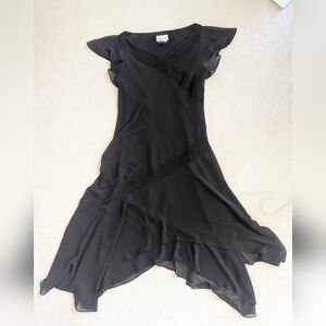 Adrianna Papell Black Asymmetrical Dress